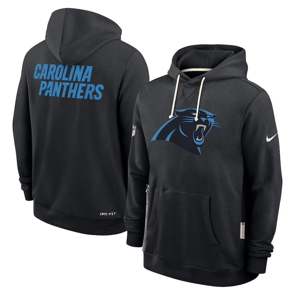 Men 2026 NFL Carolina Panthers hoodie black 01